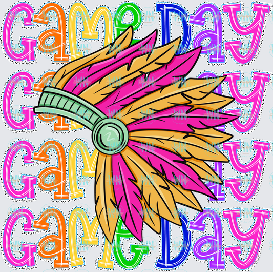 Game Day (Warrior)-Ready to Press DTF Transfer