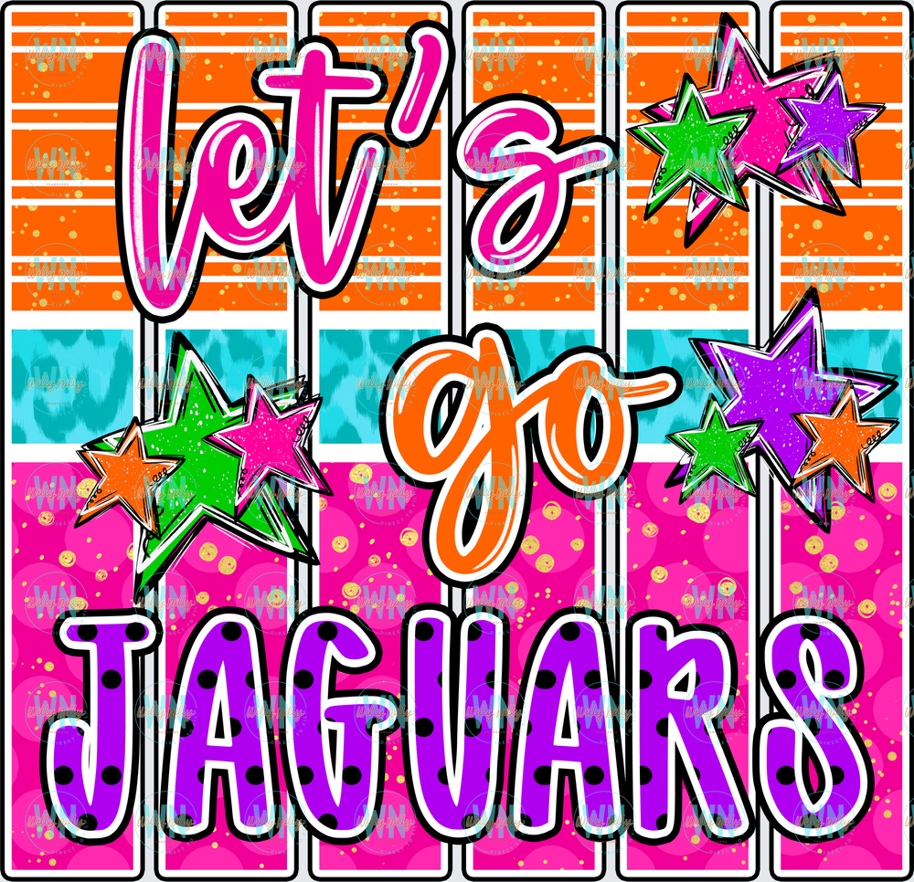 Let's Go Jaguars-Ready to Press DTF Transfer