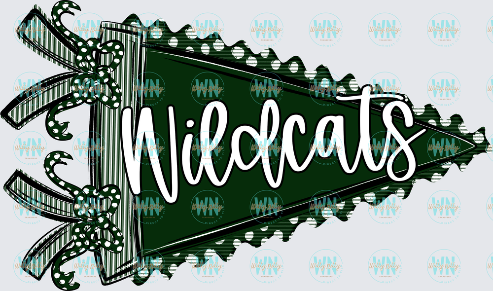 Wildcats (green pennant)-Ready to Press DTF Transfer