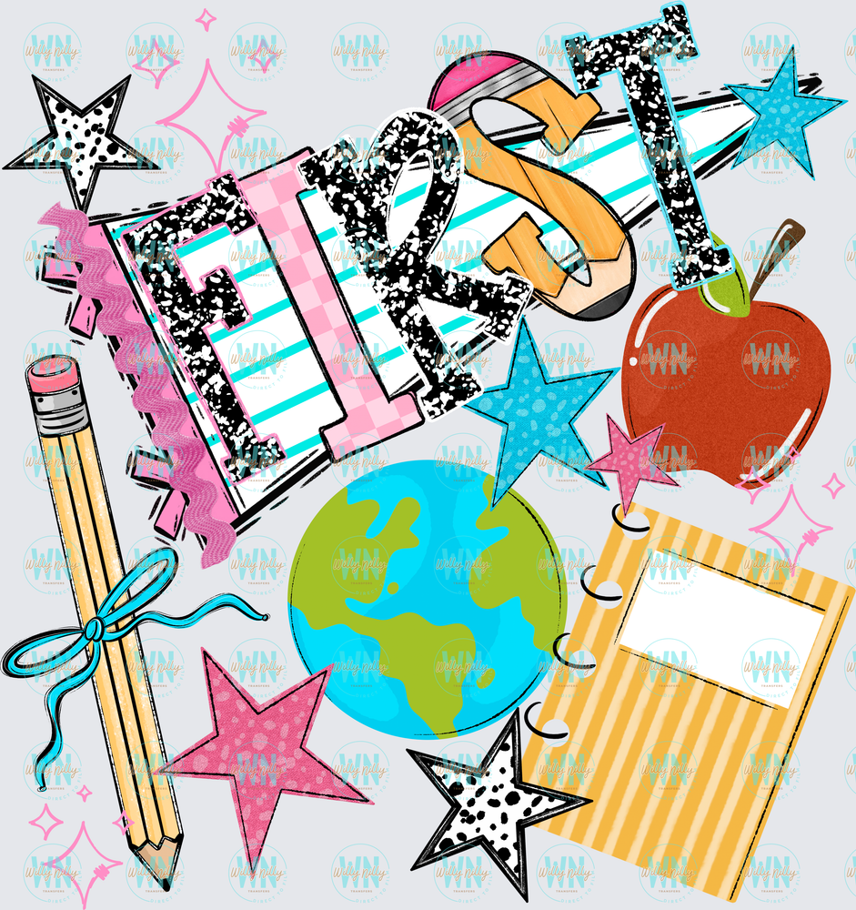 First Grade (back to school)-Ready to Press DTF Transfer