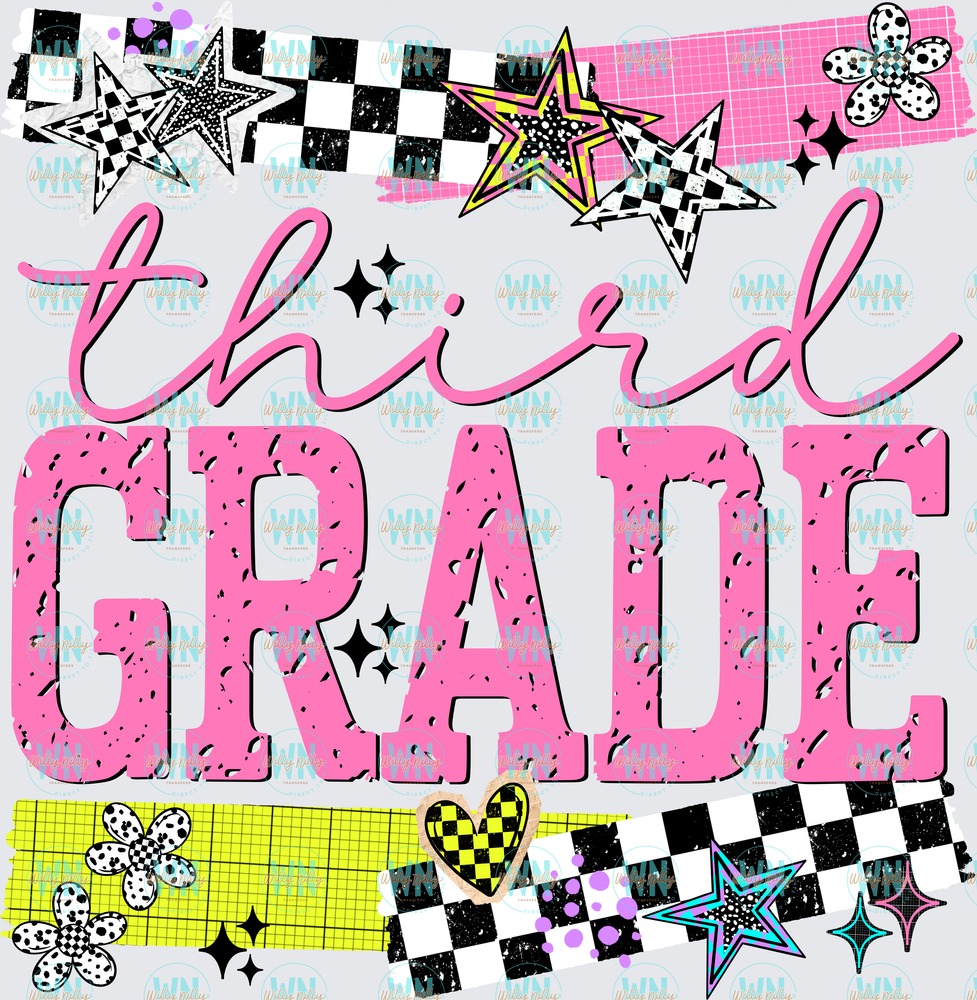Third Grade (stars)-Ready to Press DTF Transfer