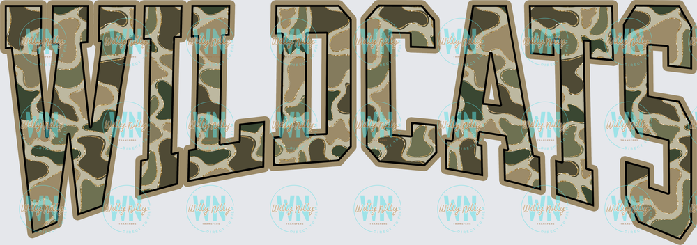 Wildcats (camo)-Ready to Press DTF Transfer