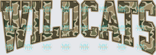 Wildcats (camo)-Ready to Press DTF Transfer