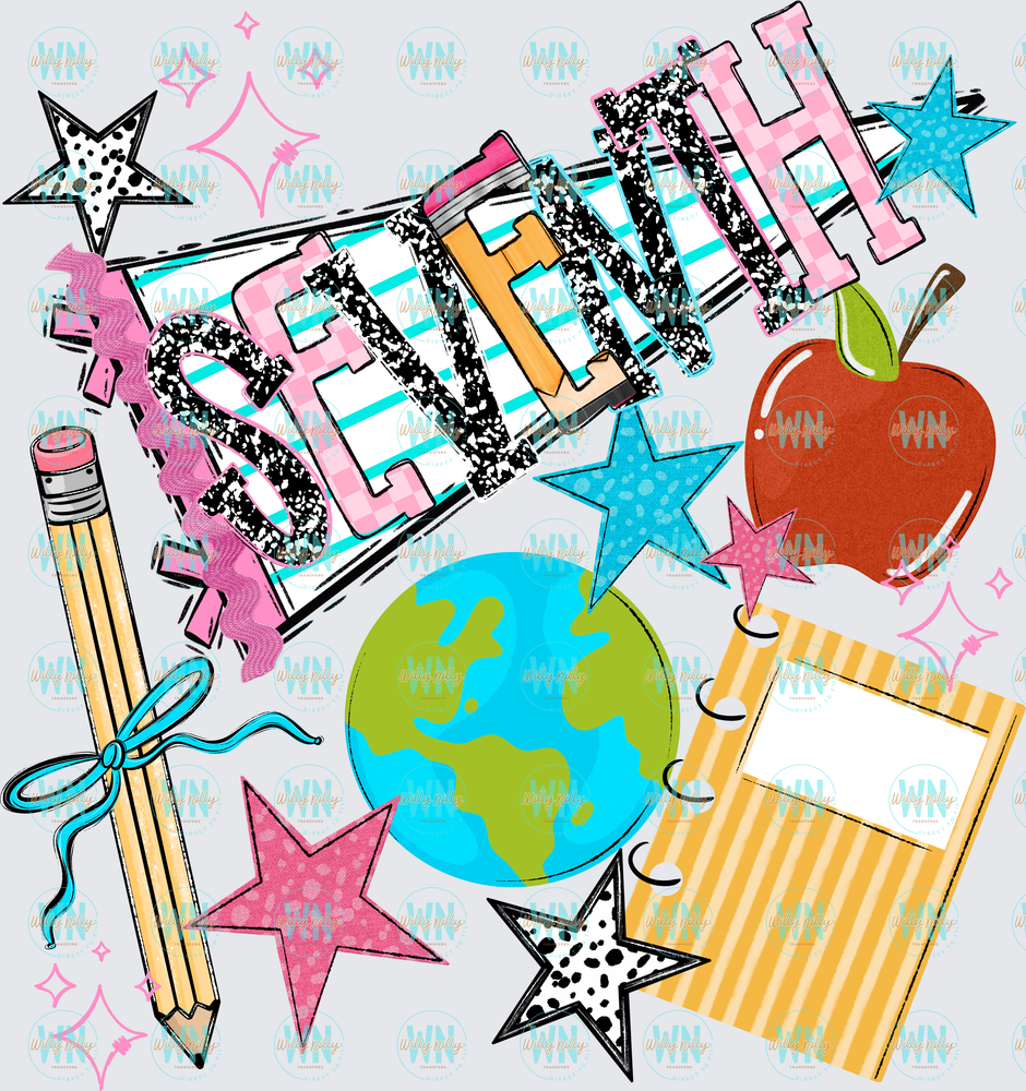 Seventh Grade (back to school)-Ready to Press DTF Transfer
