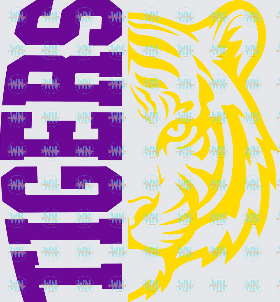 Tigers (purple)-Ready to Press DTF Transfer