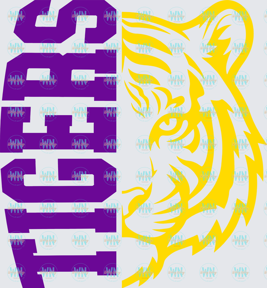 Tigers (purple)-Ready to Press DTF Transfer