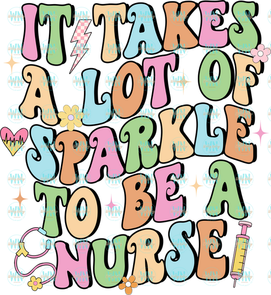 It takes a lot of sparkle to be a nurse