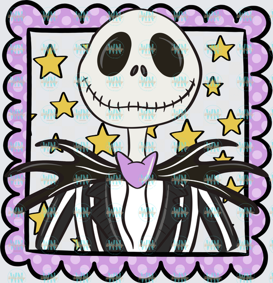 Halloween Jack Frame-Ready to Press DTF Tranfser