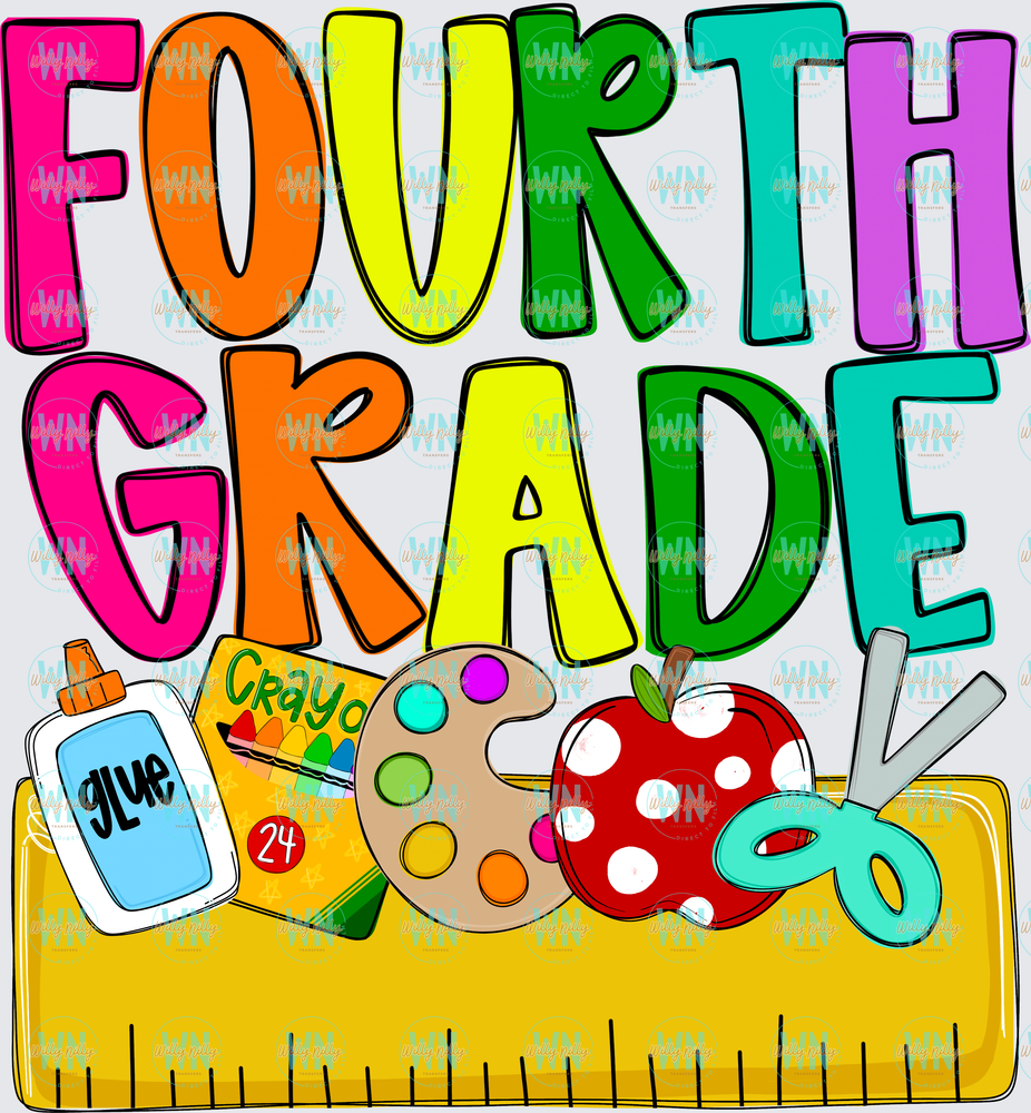 Fourth Grade-Ready to Press DTF Transfer