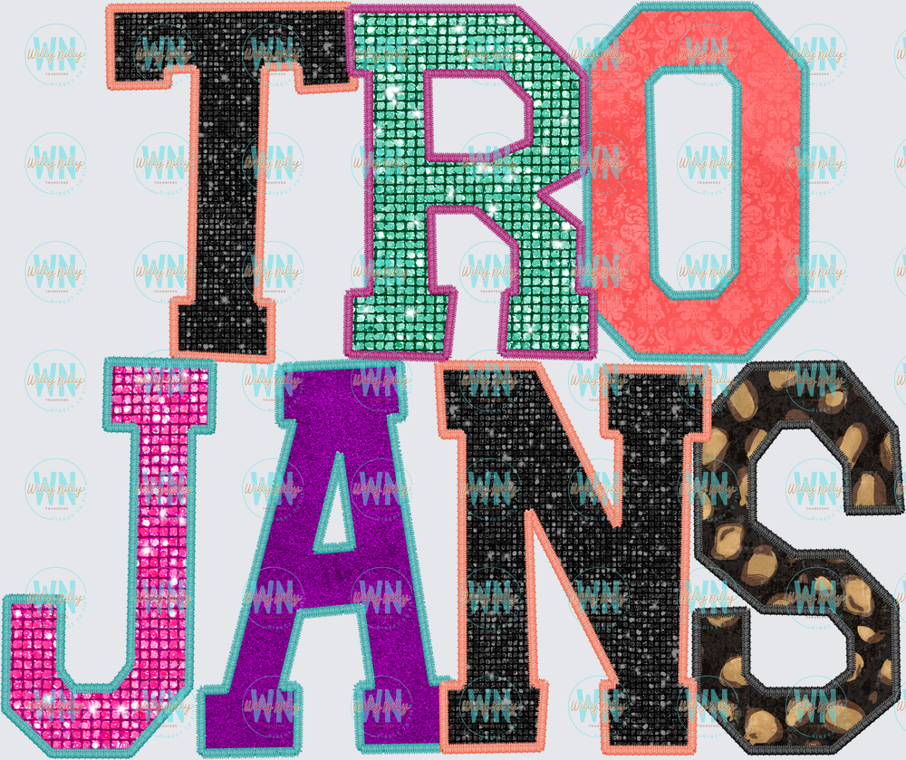 Trojans-Ready to Press DTF Transfer