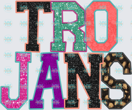 Trojans-Ready to Press DTF Transfer