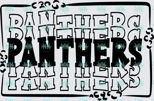 Panthers (stacked)-Ready to Press DTF Transfer