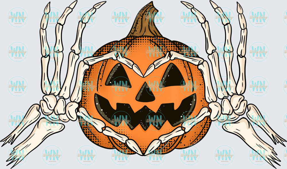 Heart Hand Pumpkin-Ready to Press DTF Transfer