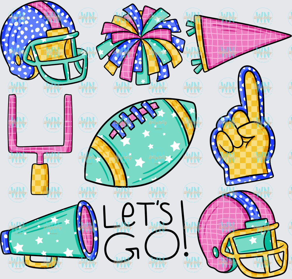 Let's Go Football-Ready to Press DTF Transfer