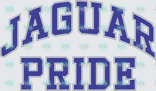 Jaguar Pride (blue and grey arched)-Ready to Press DTF Transfer