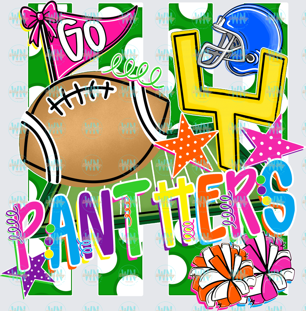 Go Panthers-Ready to Press DTF Transfer