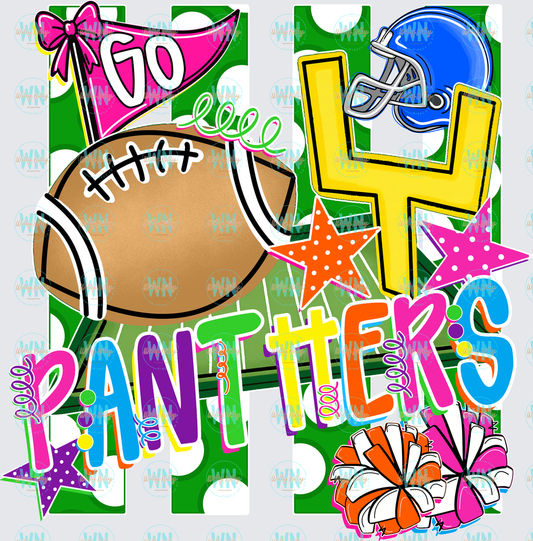 Go Panthers-Ready to Press DTF Transfer