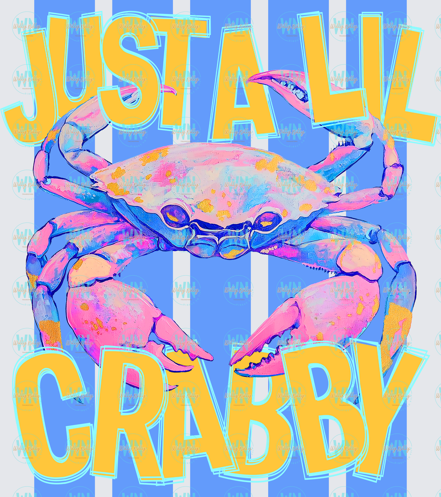 Just a Lil Crabby-Ready to Press DTF Transfer