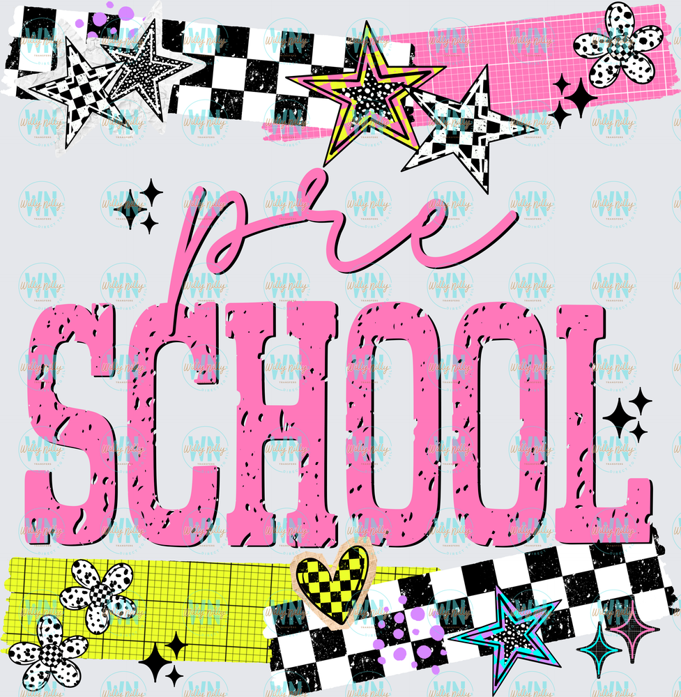 PreSchool (stars)-Ready to Press DTF Transfer