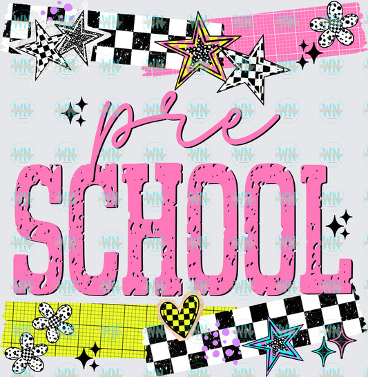 PreSchool (stars)-Ready to Press DTF Transfer