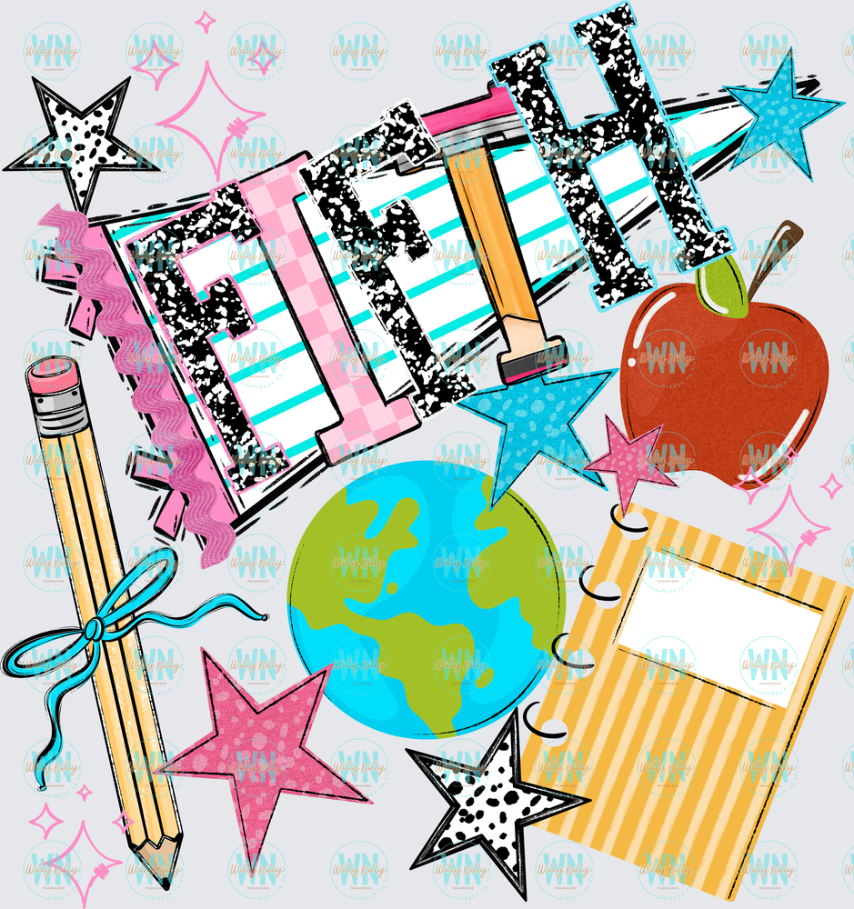 Fifth Grade (back to school)-Ready to Press DTF Transfer