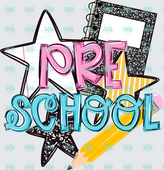 Preschool (pink)-Ready to Press DTF Transfer