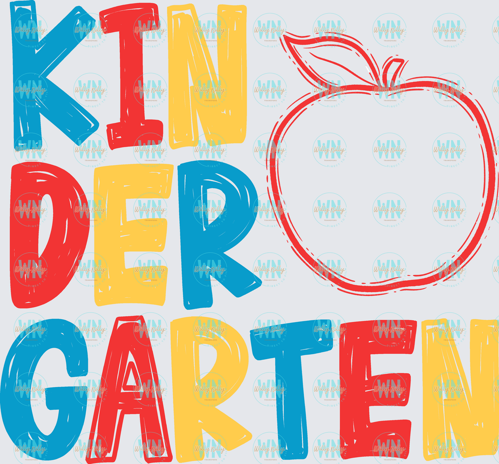 Kindergarten (apple)-Ready to Press DTF Transfer