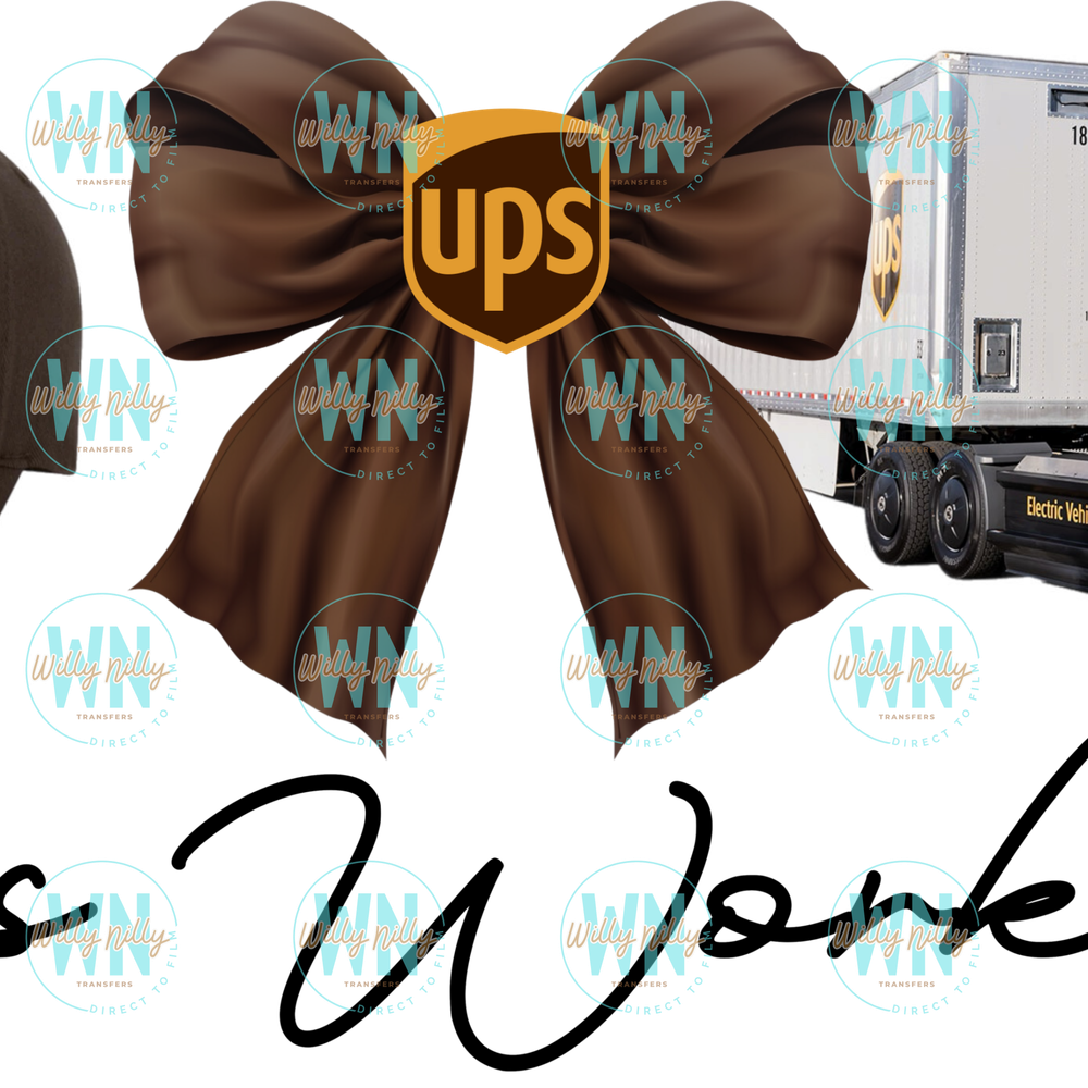 He's working UPS