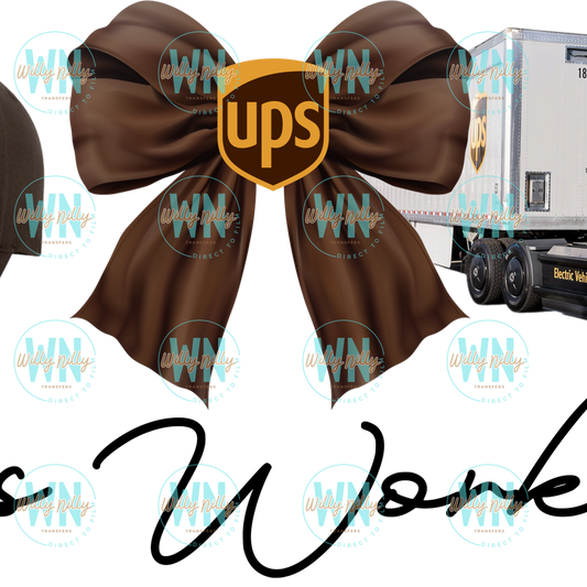 He's working UPS
