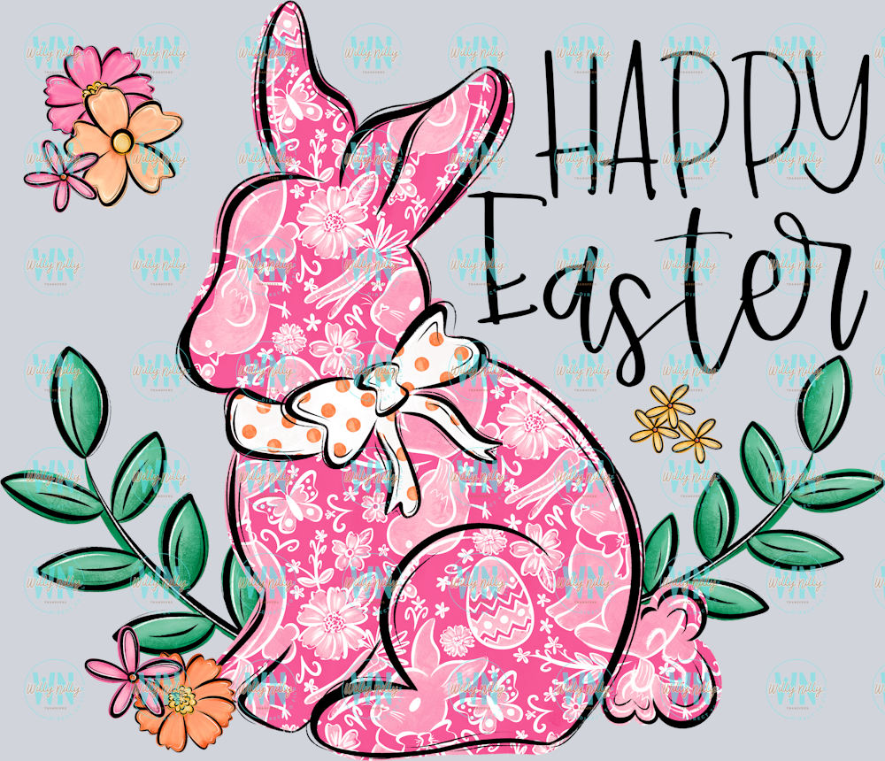 Happy Easter Pink Bunny