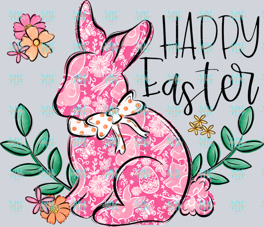 Happy Easter Pink Bunny