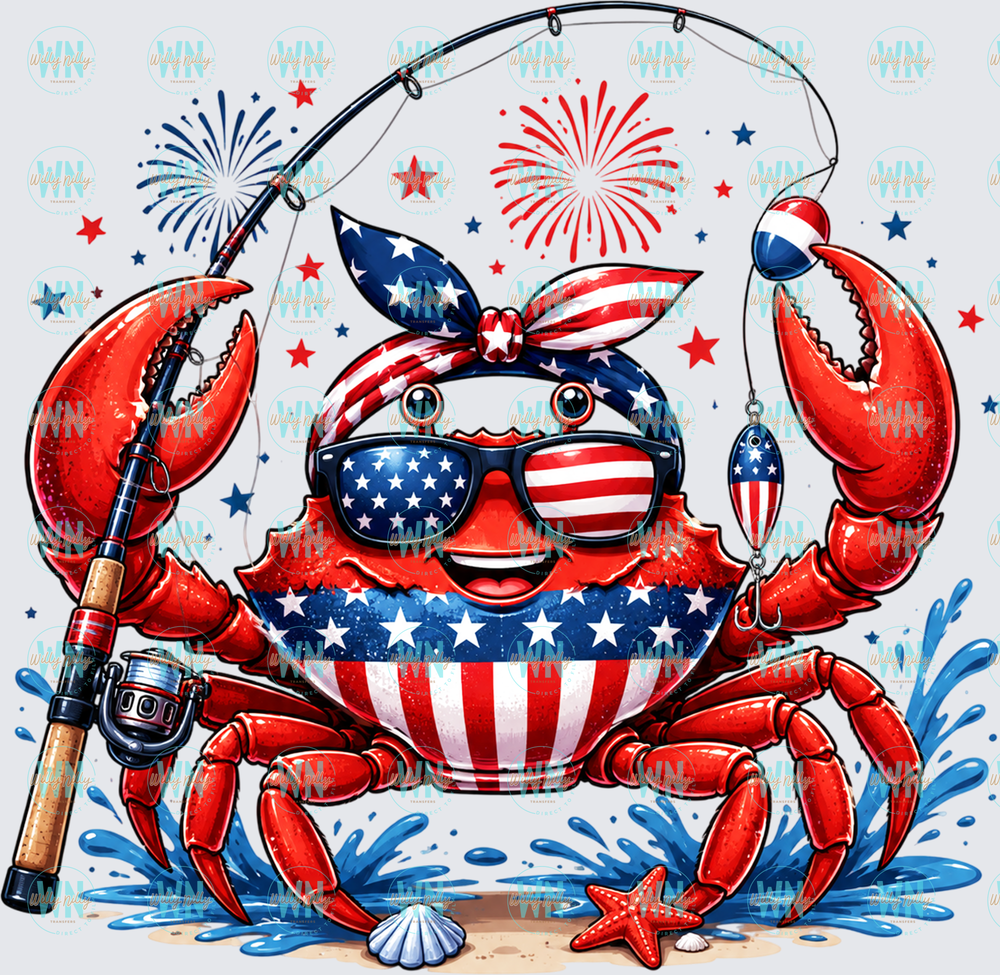 American Crab-Ready to Press DTF Transfer