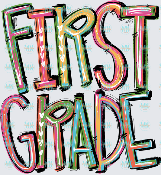 First Grade  (pixie font)-Ready to Press DTF Transfer