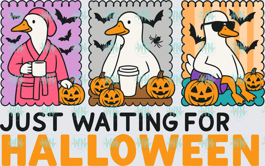 Just Waiting for Halloween-Ready to Press DTF Transfer