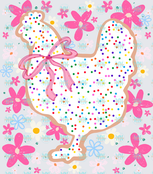Floral chicken