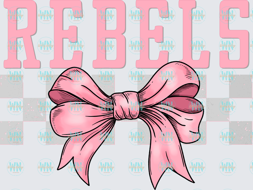 Rebels (pink bow)-Ready to Press DTF Transfer