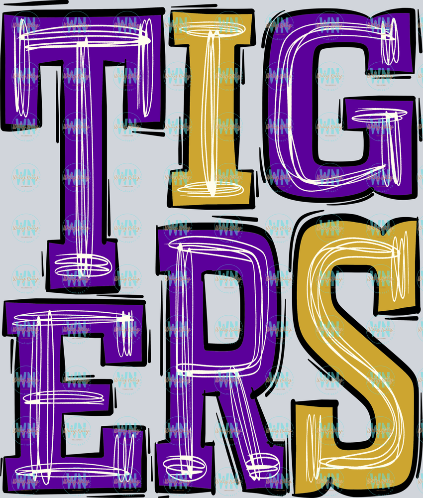 Tigers Purple and Gold