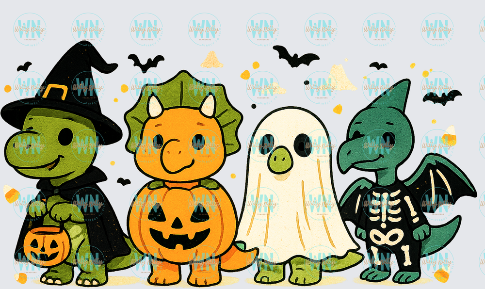 Cute Spooky Dinos-Ready to Press DTF Transfer
