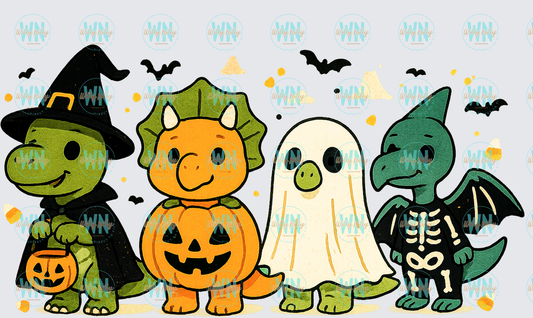 Cute Spooky Dinos-Ready to Press DTF Transfer