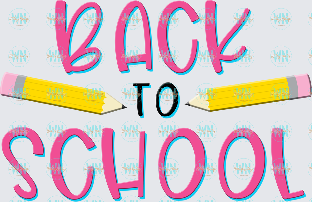Back to School (pink)-Ready to Press DTF Transfer