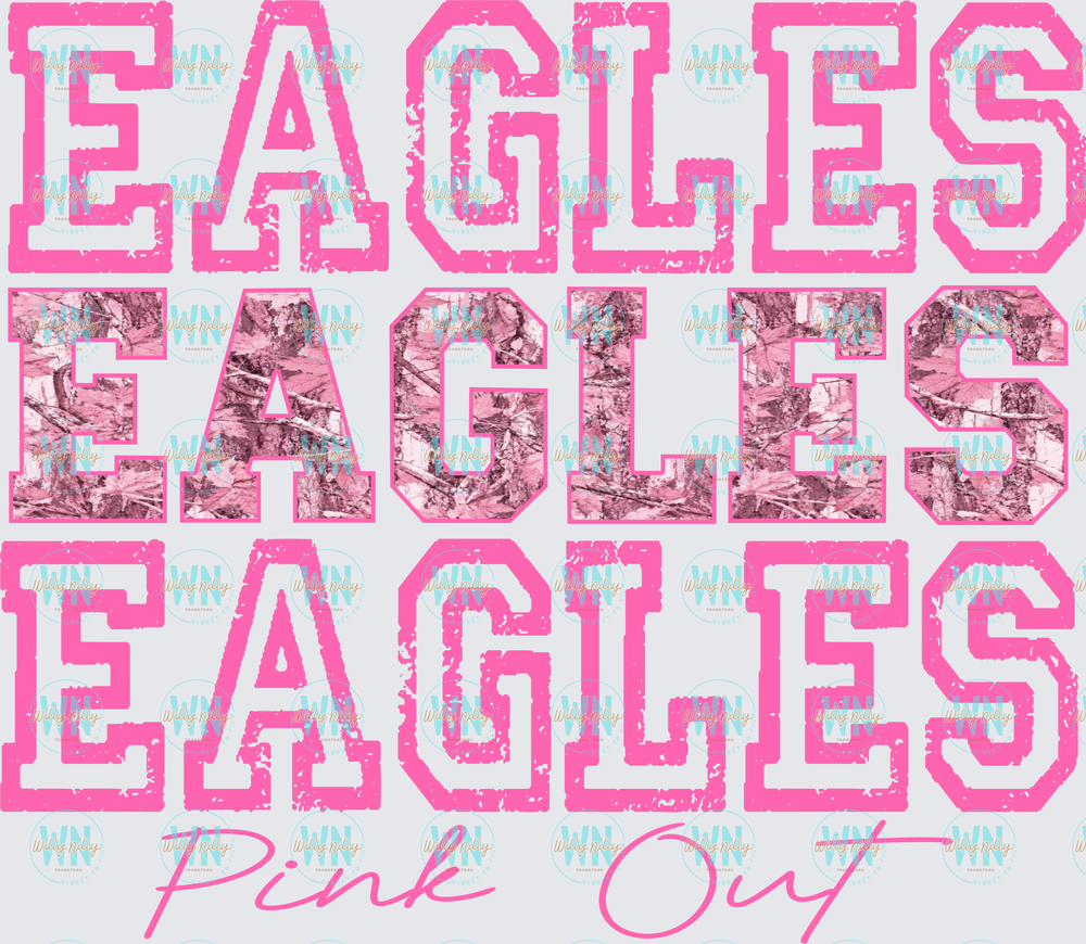 Eagles Pink Out-Ready to Press DTF Transfer