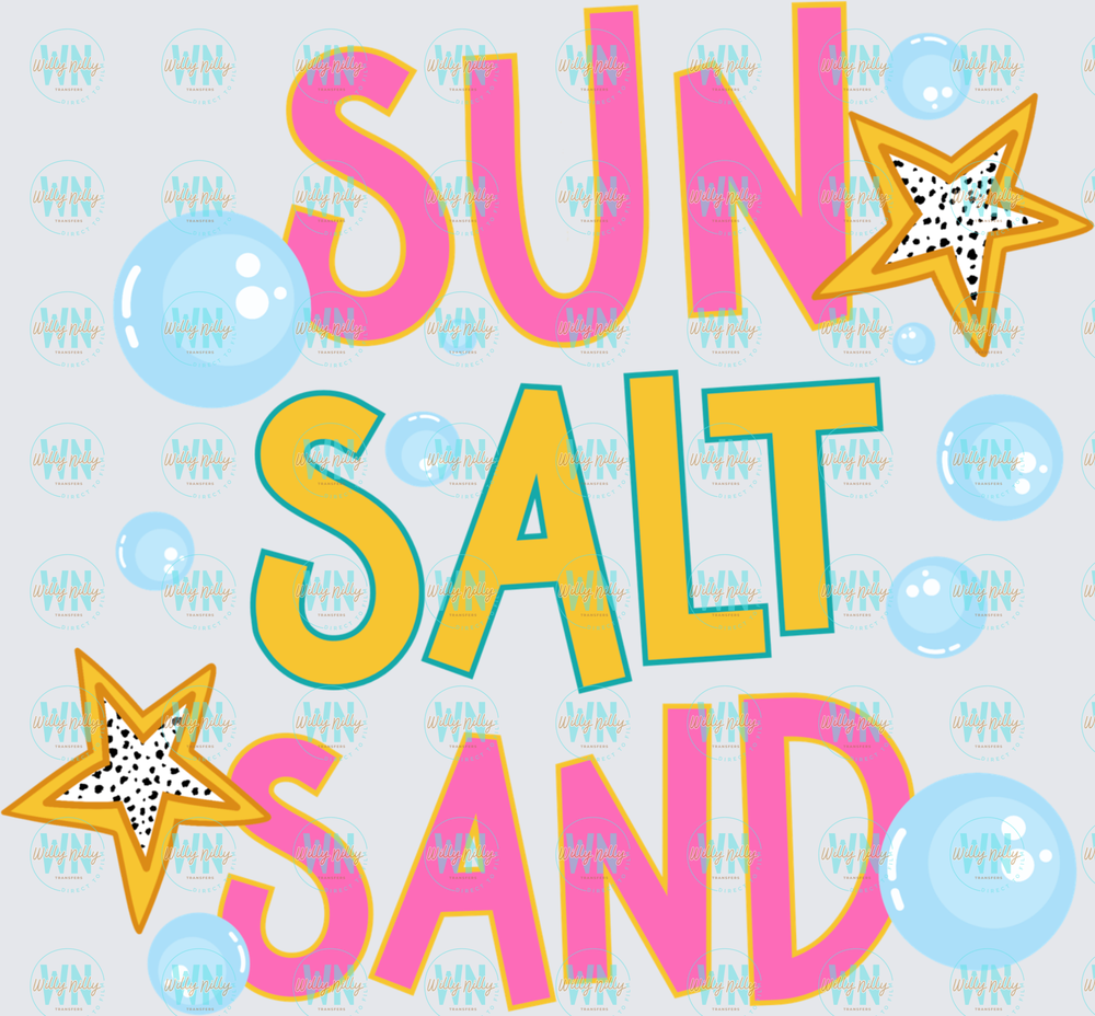Sun, Salt, Sand (bubbles)-Ready to Press DTF Transfer