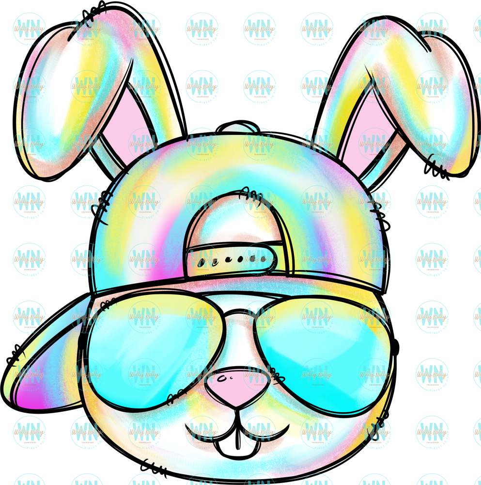 Blue Cool Bunny