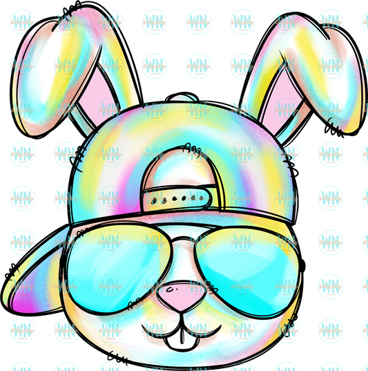 Blue Cool Bunny