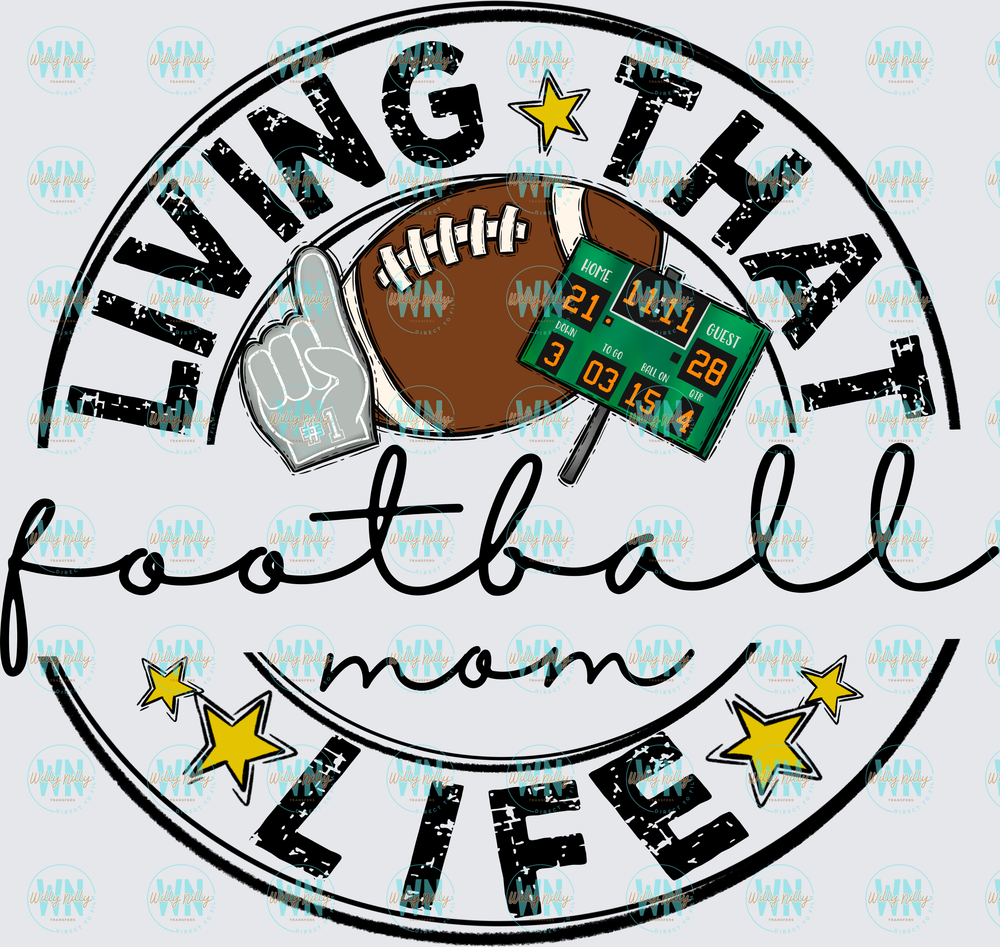 Living That Football Life-Ready to Press DTF Transfer