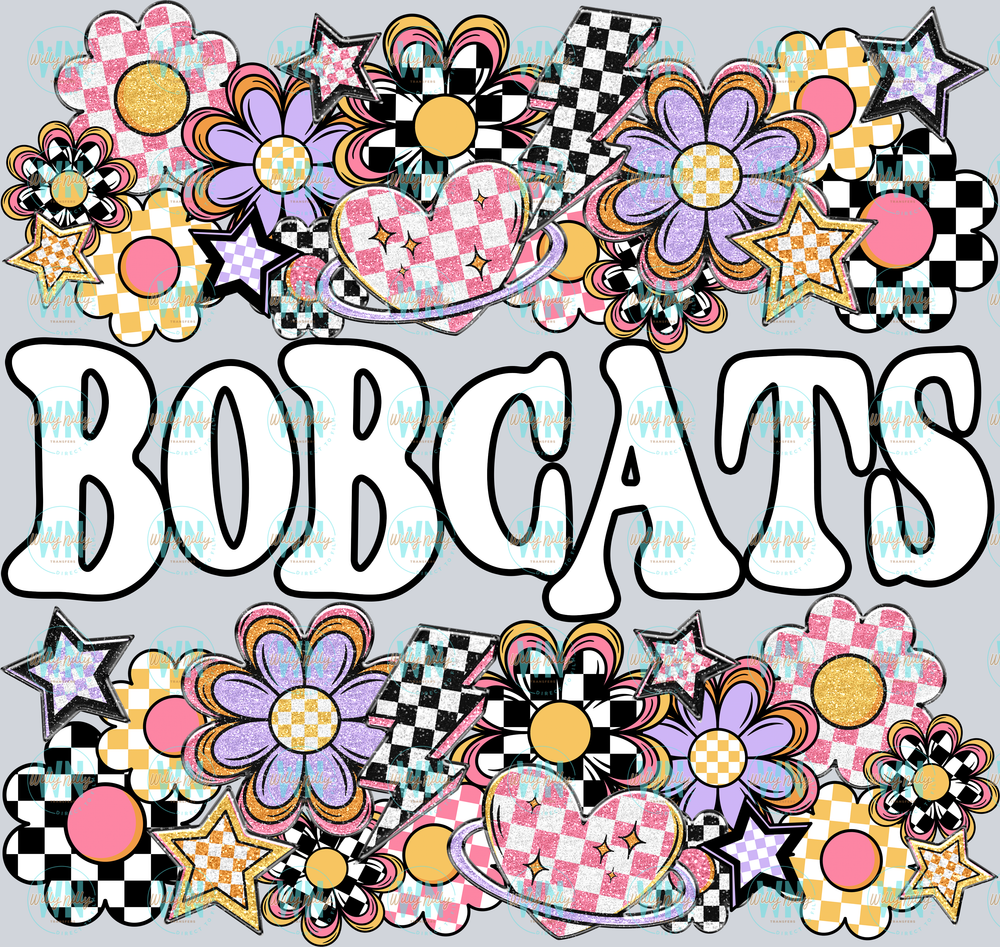 Funky Flowers Bobcats