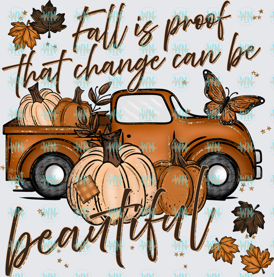 Fall Is Proof-Ready to Press DTF Transfer