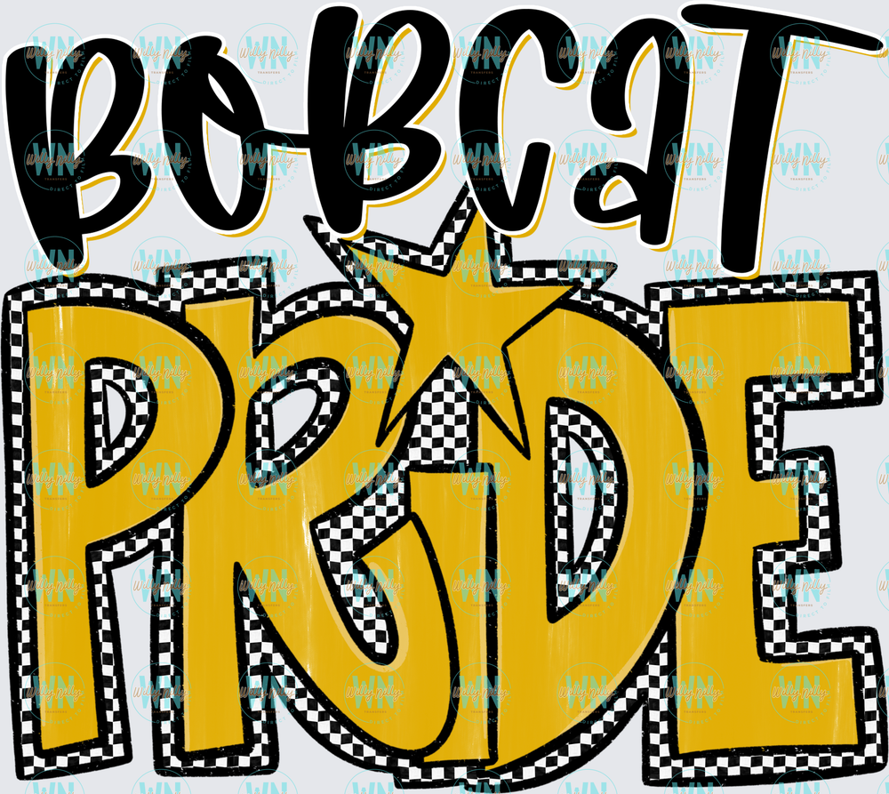 Bobcat Pride (gold)-Ready to Press DTF Transfer