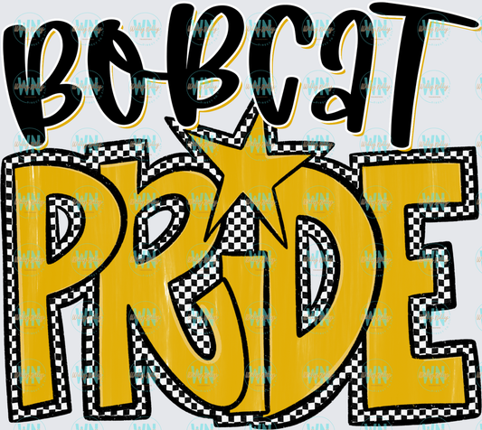 Bobcat Pride (gold)-Ready to Press DTF Transfer