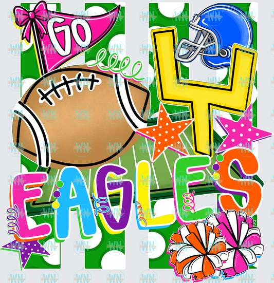 Go Eagles-Ready to Press DTF Transfer